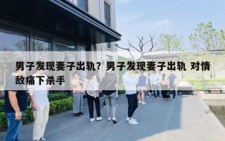 男子发现妻子出轨？男子发现妻子出轨 对情敌痛下杀手