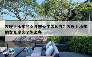 发现上小学的女儿恋爱了怎么办？发现上小学的女儿早恋了怎么办