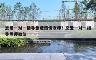 恋爱一对一指导免费感情老师？恋爱一对一指导导师微信