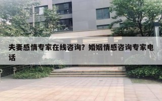夫妻感情专家在线咨询？婚姻情感咨询专家电话
