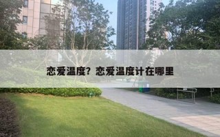 恋爱温度？恋爱温度计在哪里