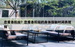 恋爱各阶段?恋爱各阶段的身体接触时间表视频 恋爱各阶段?恋爱各阶段的身体接触时间表视频