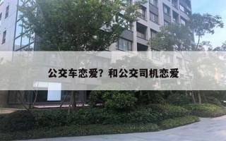 公交车恋爱？和公交司机恋爱