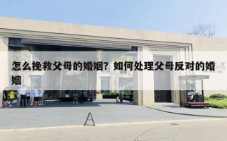 怎么挽救父母的婚姻？如何处理父母反对的婚姻