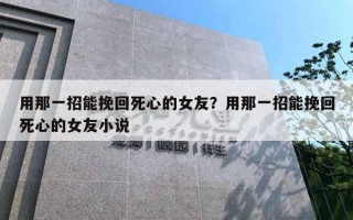 用那一招能挽回死心的女友？用那一招能挽回死心的女友小说