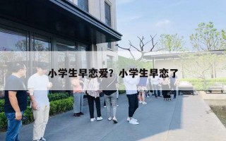 小学生早恋爱?小学生早恋了 小学生早恋爱?小学生早恋了